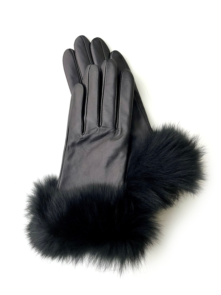 2145 – Handschuhe aus Lammleder – Schwarz