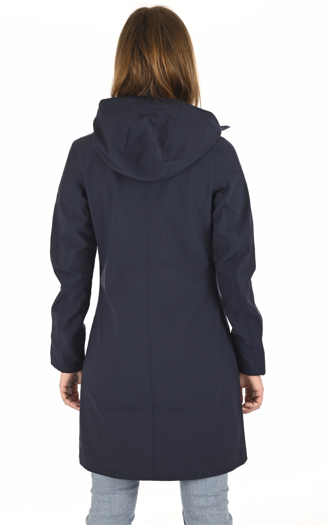 A "STEPHY BONDED K21489W" Bleu Marine K-Way 3/4 Femme back photo