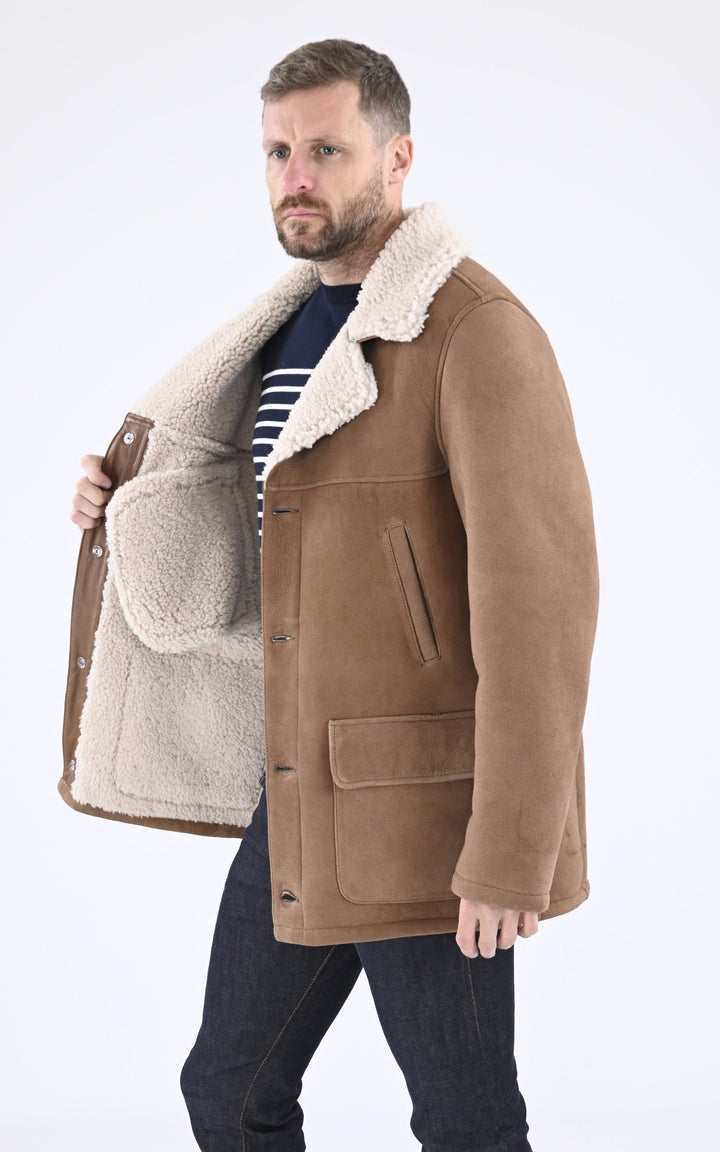 A "LC CABAN SHEEP" Camel Schott Veste Homme interior photo