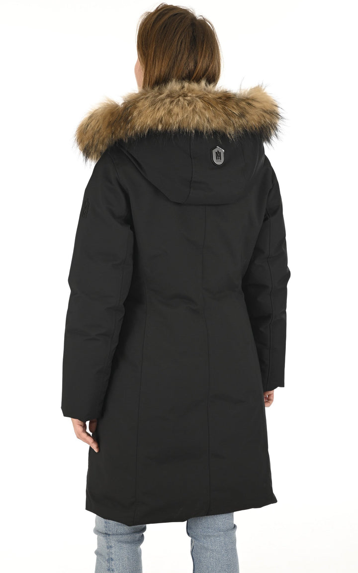 A "SHILOH-F" Noir Mackage 7/8 Doudoune Femme back photo