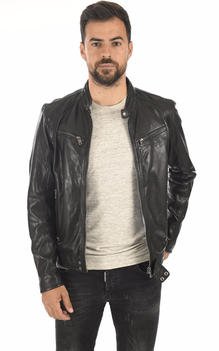 A "DUSTIN 100233" Noir Daytona 73 Blouson Homme opened photo