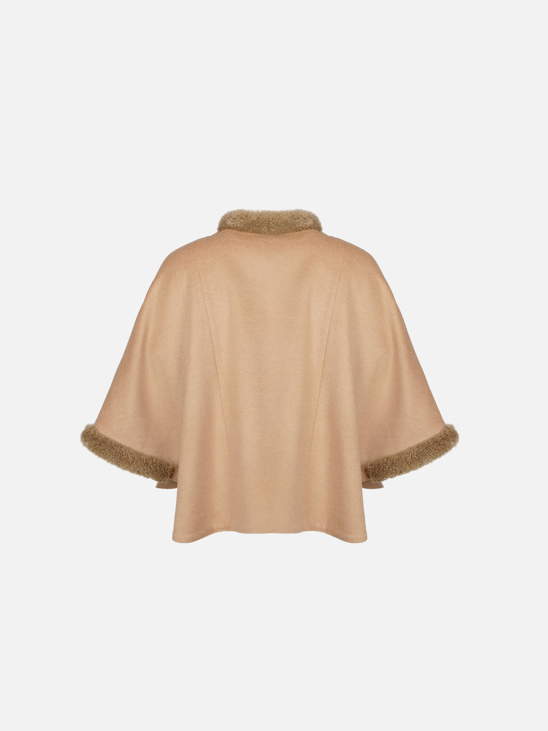 Damini Poncho, 75 cm. - Cashmere - Women - Camel