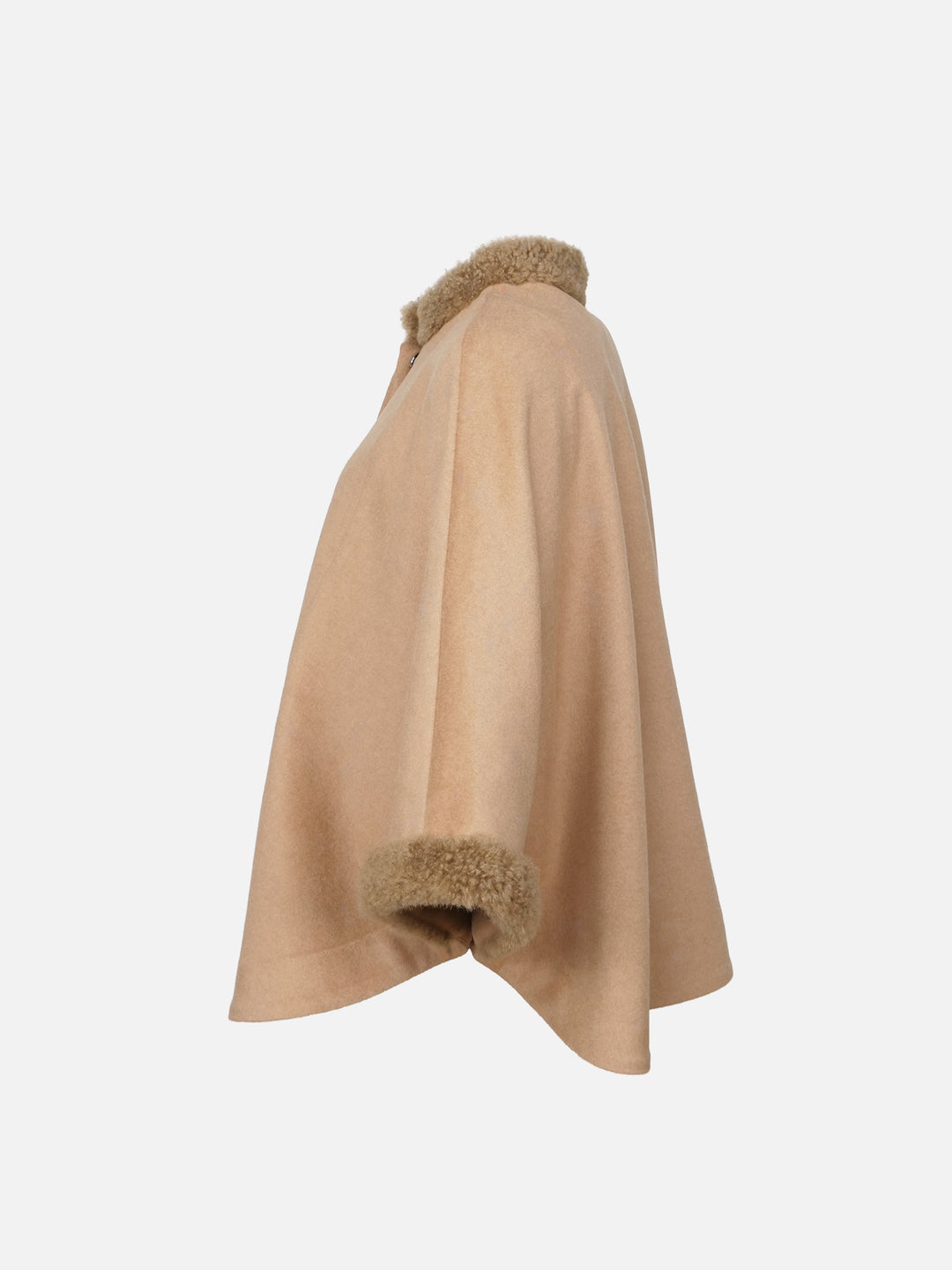 Damini Poncho, 75 cm. - Cashmere - Women - Camel