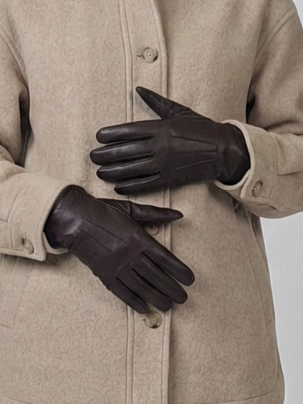 123-M Handschuhe - Schafsleder - Zubehör - Braun