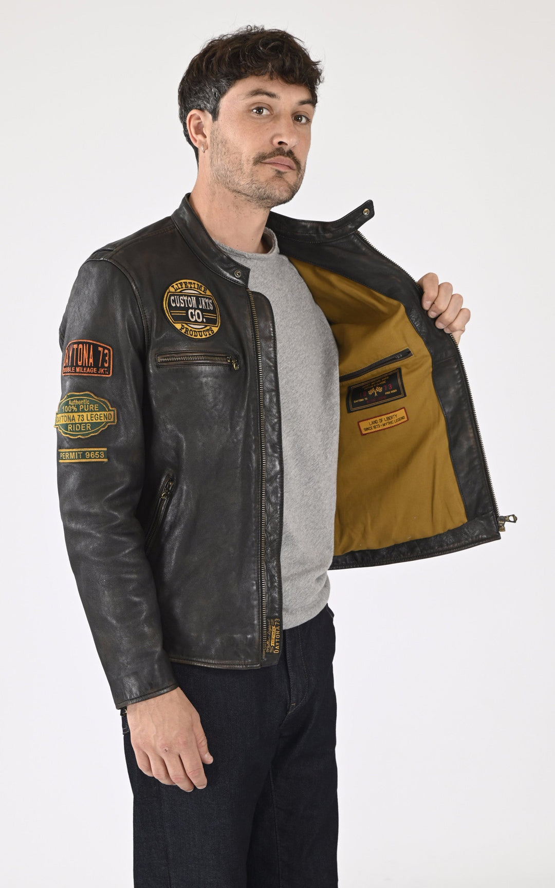 A "MARTINEZ 102828" Noir Daytona 73 Blouson Homme interior photo