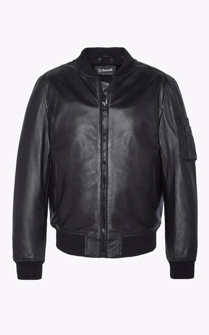 A "LCQUEENS" Noir Schott Blouson Homme details photo