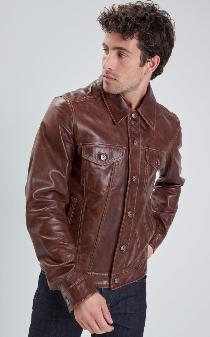 A "BAKER 101846" Marron Daytona 73 Blouson Homme opened photo