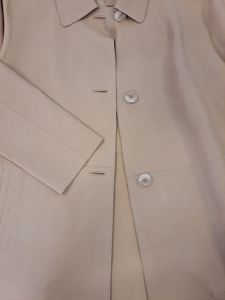 Solana, 68 cm. - Collar - Lamb Dior Bonded Leather-Women - Cafe Latte