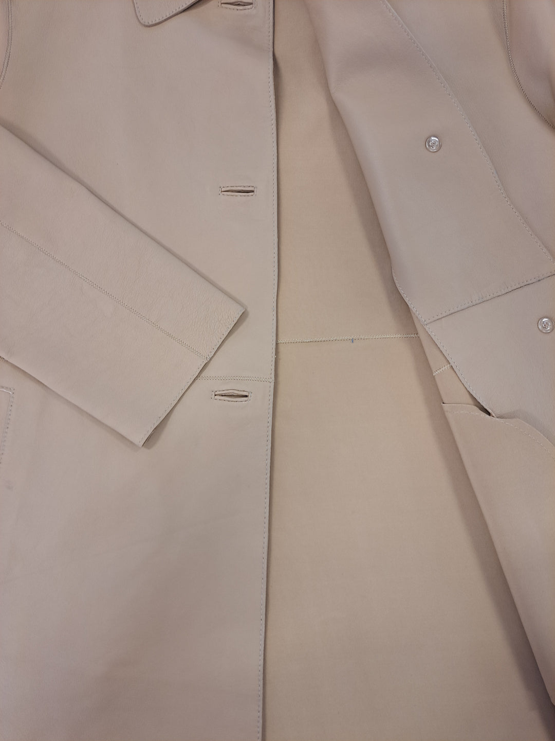 Solana, 68 cm. - Collar - Lamb Dior Bonded Leather-Women - Cafe Latte