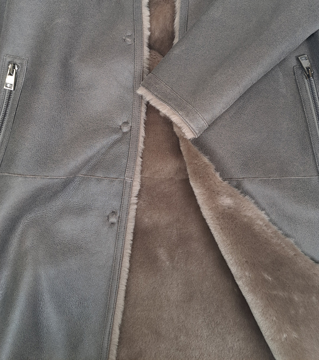 Giorgiana, 95 cm. - Krave - Nappa Lamb Crack Washed -Damer - Brun