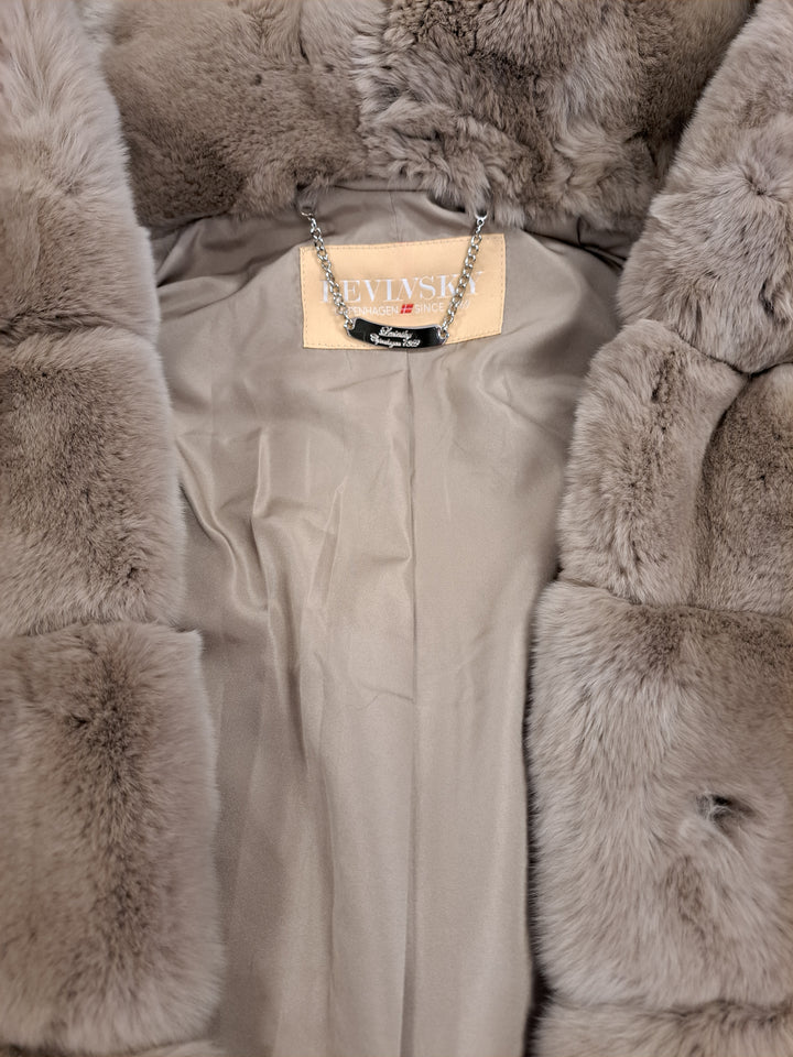 Imelda-A, 85 cm. - Hood Rex - Women Cafe Latte