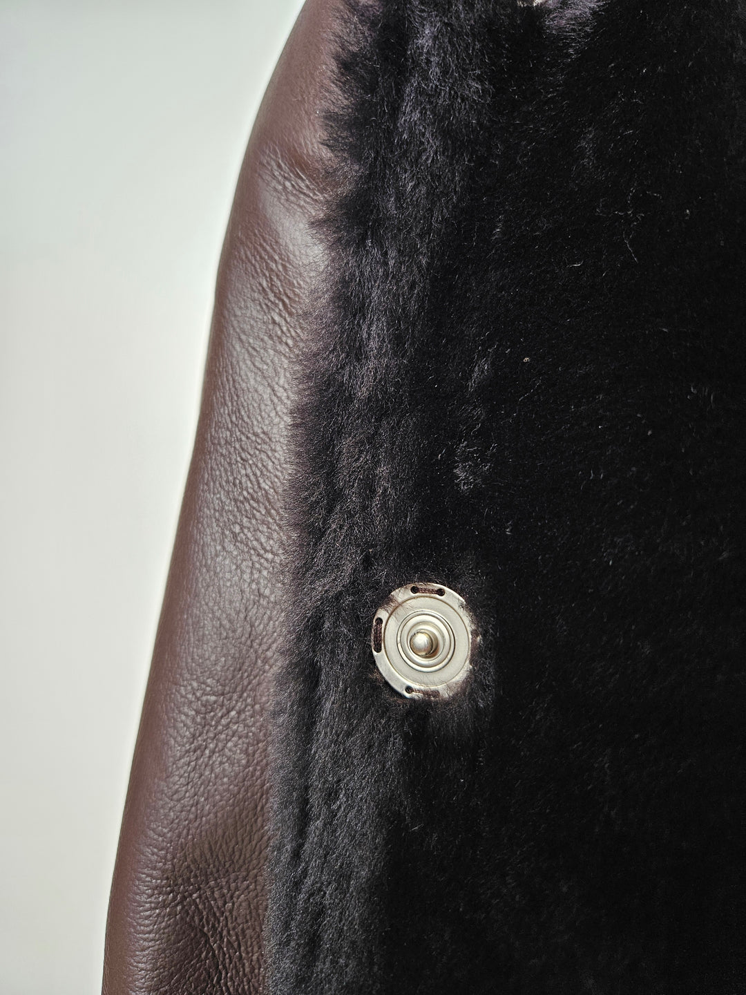 Flora, 125 cm. - Collar Nappa Lamb - Women Dark Brown