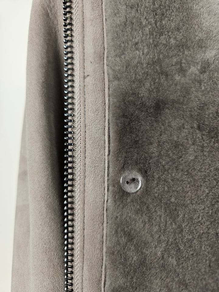 Jack, 80 cm. Suede Lamb - Man Light Grey