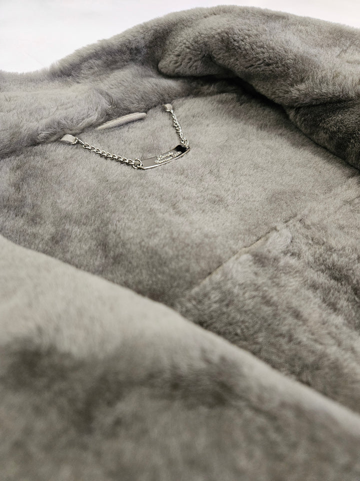 Jack, 80 cm. Suede Lamb - Man Light Grey
