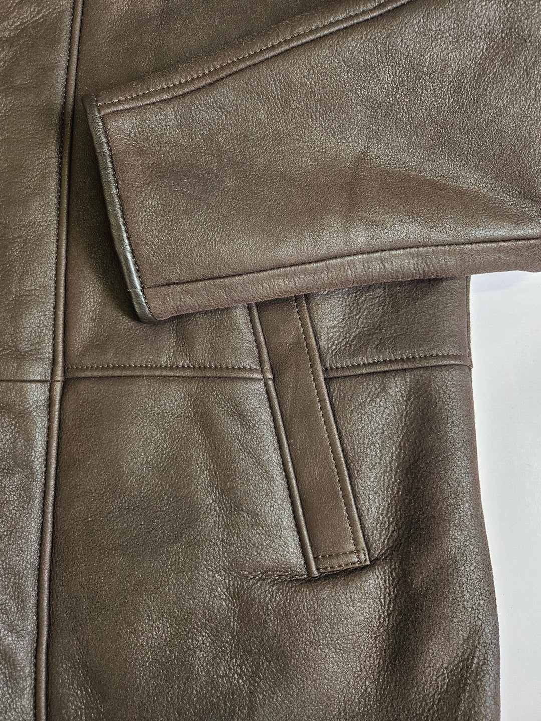 Kamil, 80cm Nappa Lamb Crack - Man Dark Brown