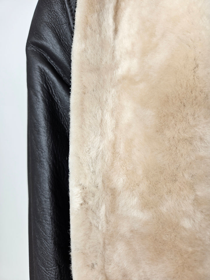 Iker, 66 cm. - Collar Nappa Lamb Crack - Man Dark Brown