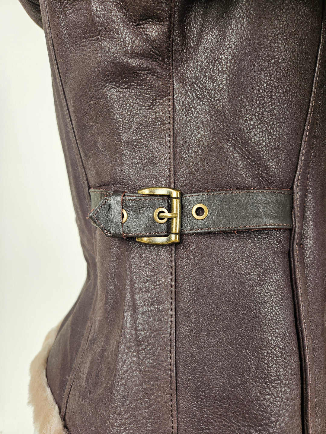 Sacha 59 cm Nappa Lamb Crack Washed -Women Dark Brown