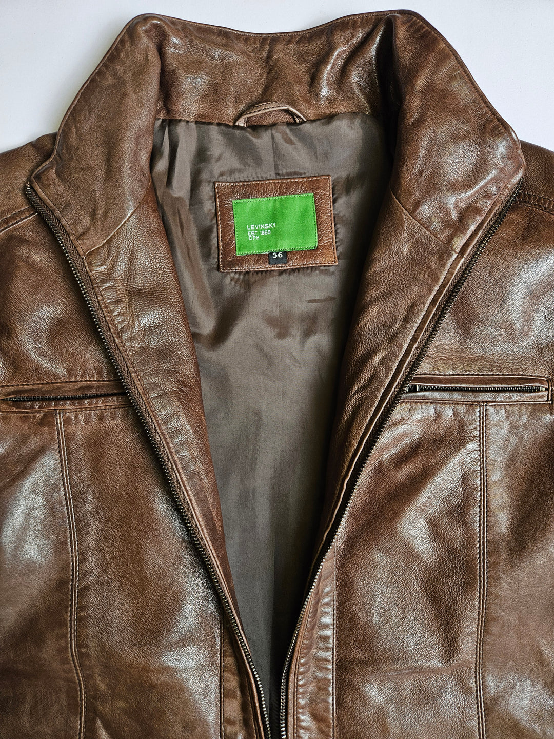 Marlow Lamb Polish Nappa Leather -Man Parker Cognac