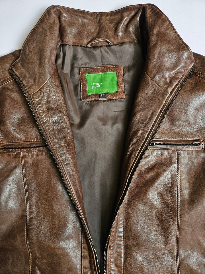 Marlow Lamb Polish Nappa Leather -Man Parker Cognac