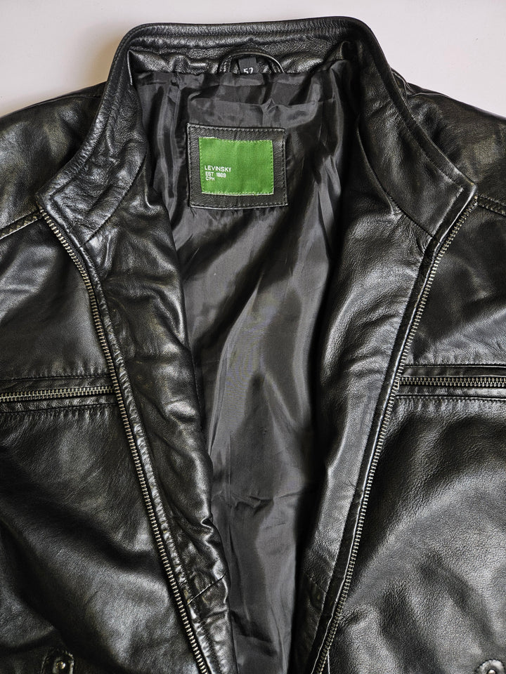 New Victor Lamb Polish Nappa Leather -Man Black