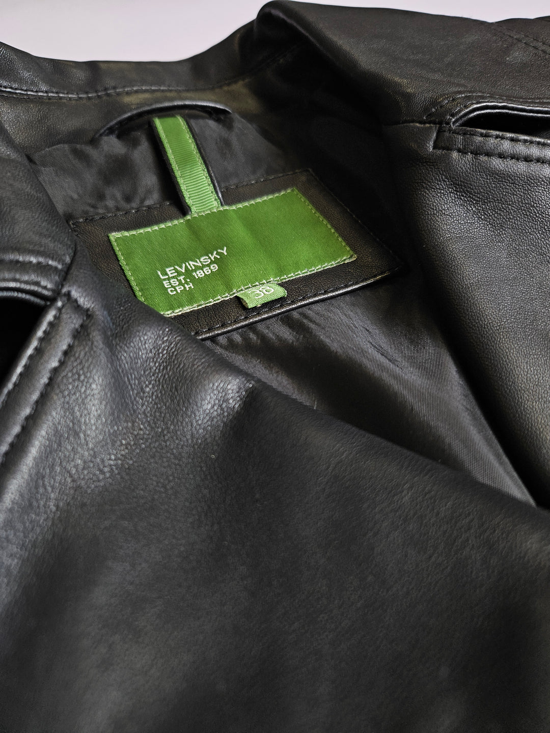 Elisha Lamb Thick Dace Leather -Women Black