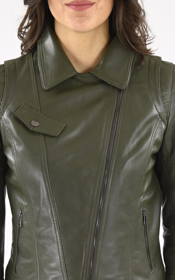 A "LOVELY" Kaki Giorgio & Mario Blouson Femme details photo