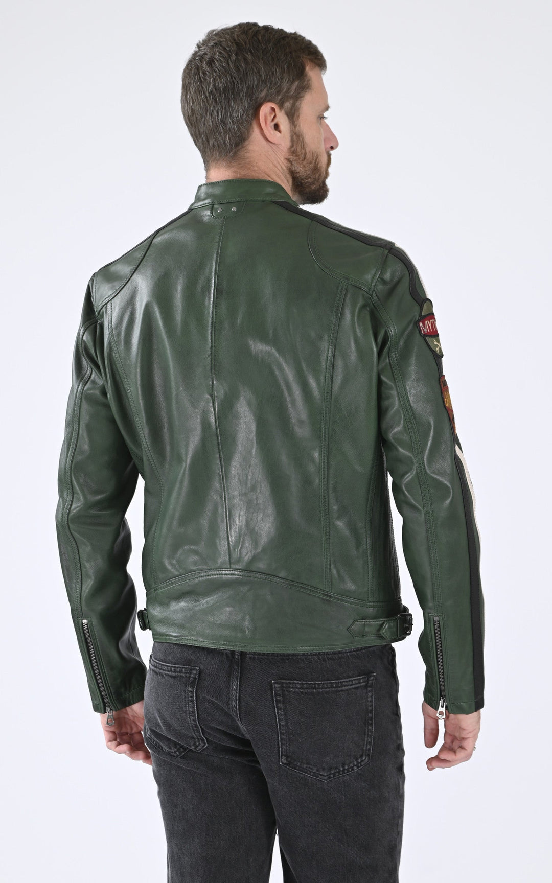 A "WARTBURG 102832" Vert Daytona 73 Blouson Homme back photo