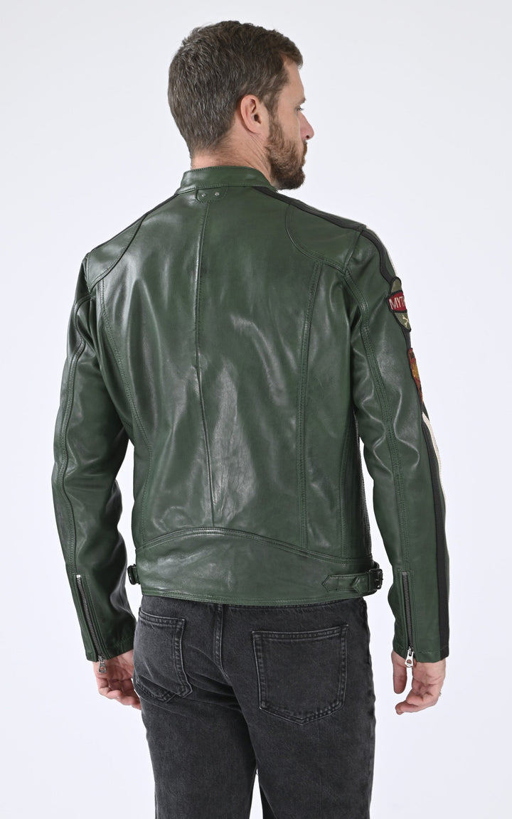 A "WARTBURG 102832" Vert Daytona 73 Blouson Homme back photo