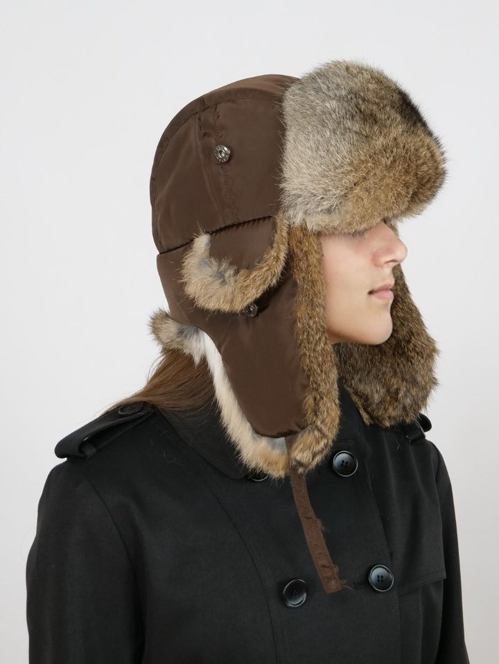 HL20C031 Trapper Hat - Textile - Accesories - Brown