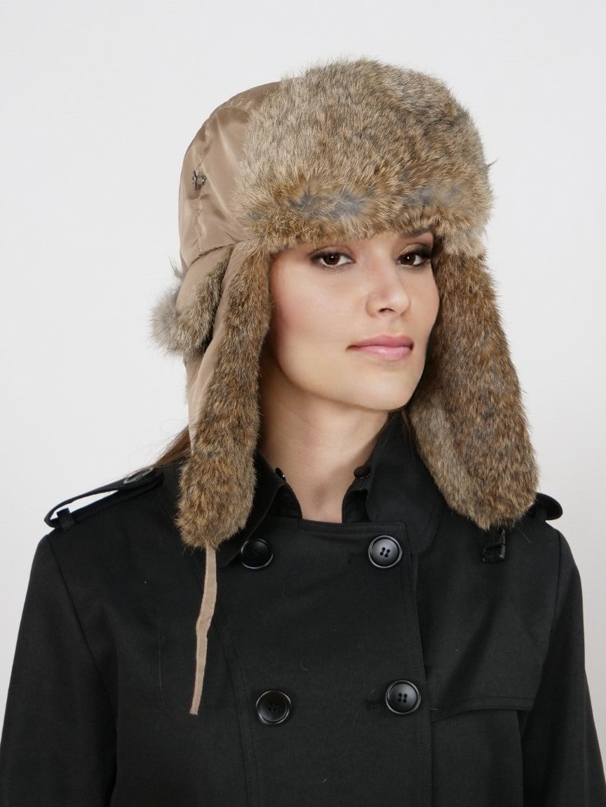 HL20C031 Trapper Hat - Textile - Accesories - Beige