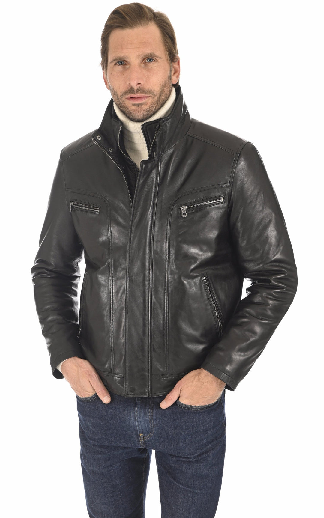 A "FALCONERO 100737" Noir Daytona 73 Blouson Homme opened photo