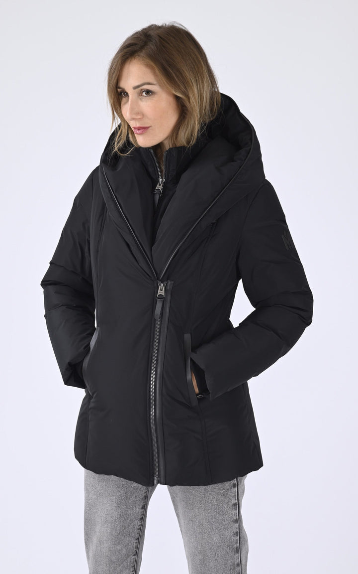 A "ADALI-NFR" Noir Mackage 3/4 Doudoune Femme closed photo