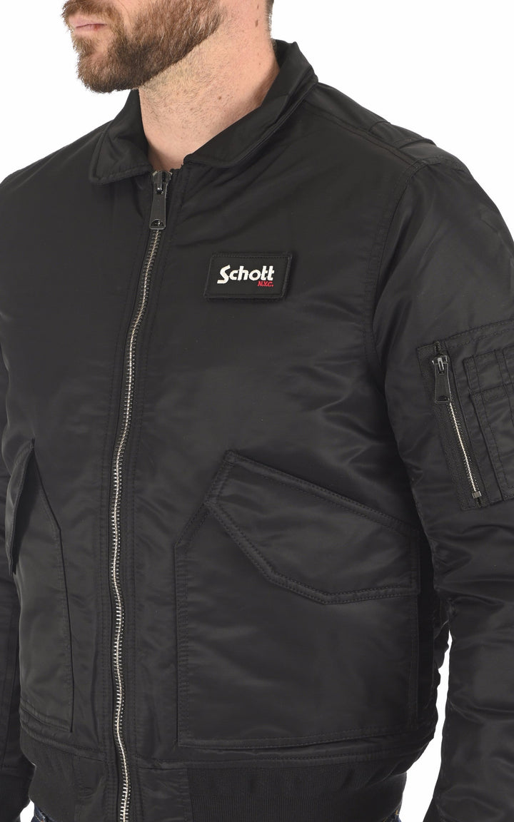 A "210100 RS" Black Schott Blouson Mixte details photo