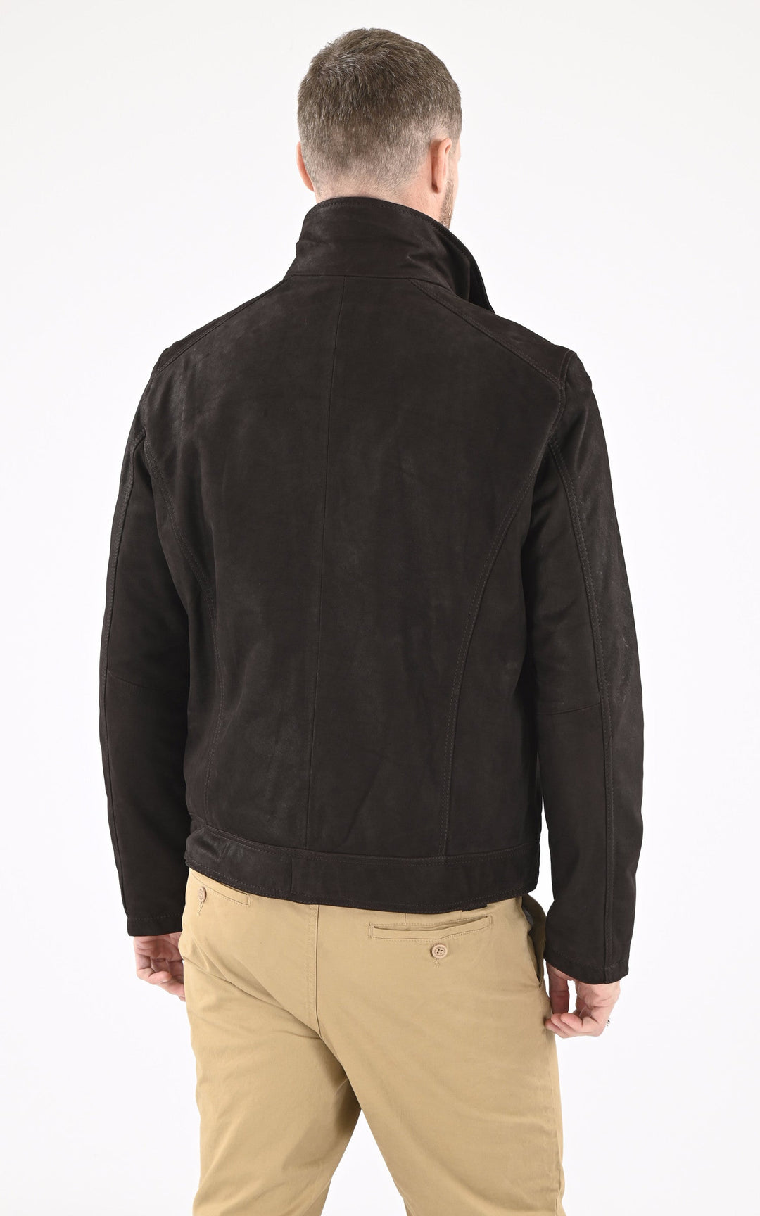 A "FALCON IC 100974" Marron Daytona 73 Blouson Homme back photo