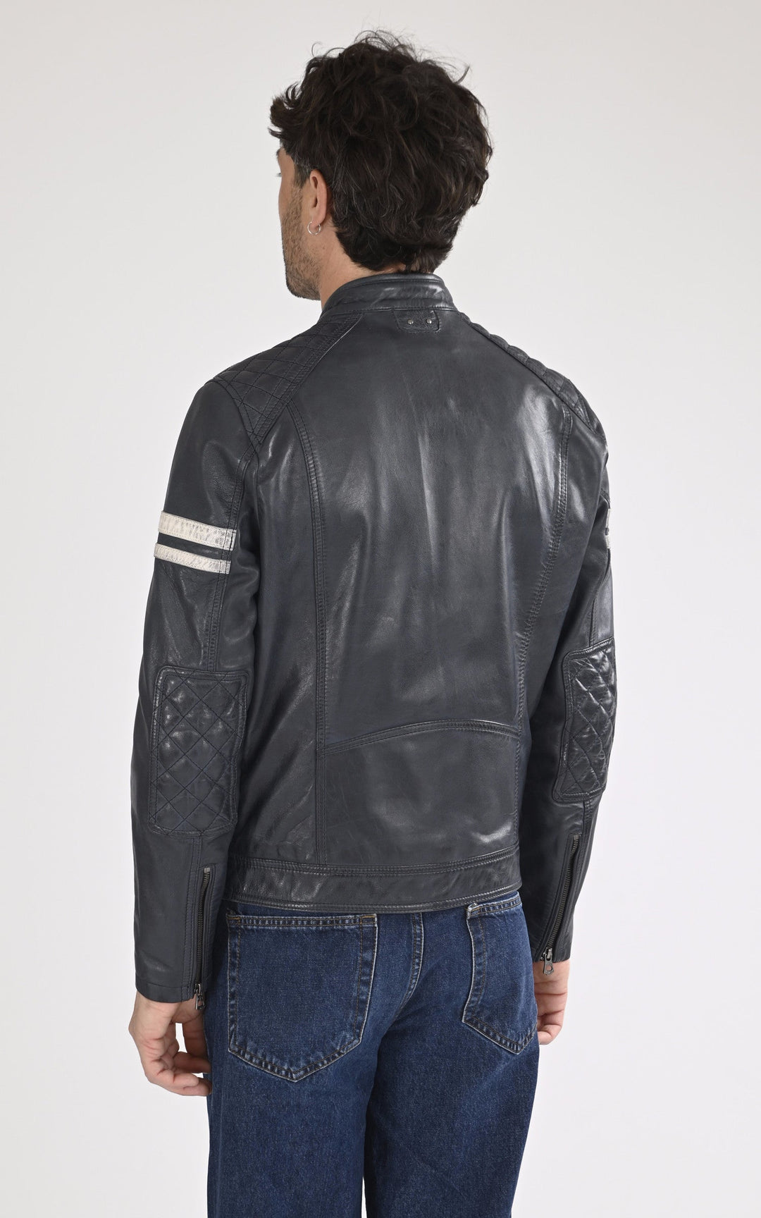 A "SPENCER 104153" Bleu Daytona 73 Blouson Homme back photo