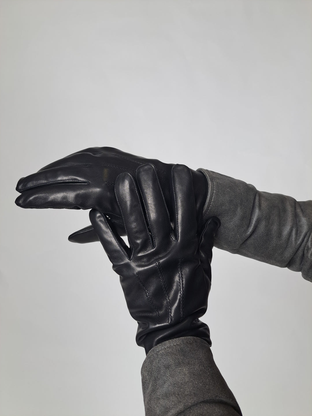 7607 Handske - Lamm Slink Läder - Tillbehör - Svart