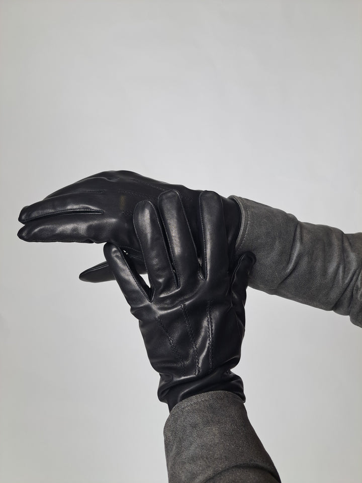 7607 Handske - Lamm Slink Läder - Tillbehör - Svart