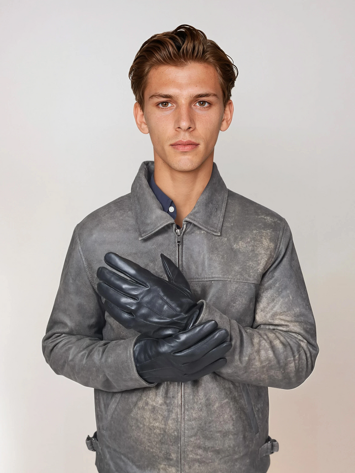 7607 Handske - Lamm Slink Läder - Tillbehör - Svart