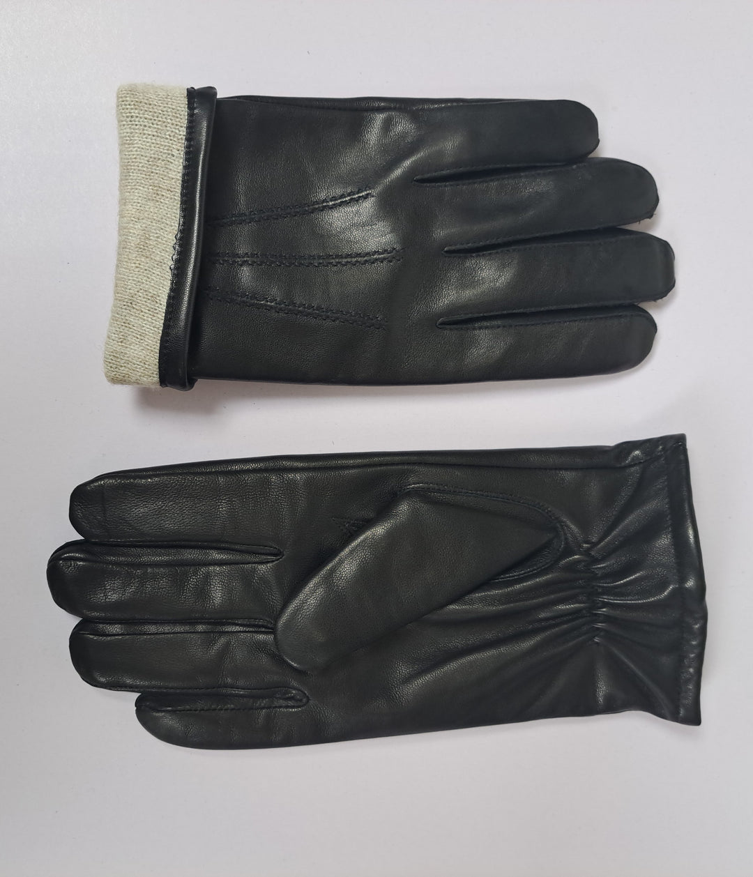 7607 Handske - Lamm Slink Läder - Tillbehör - Svart