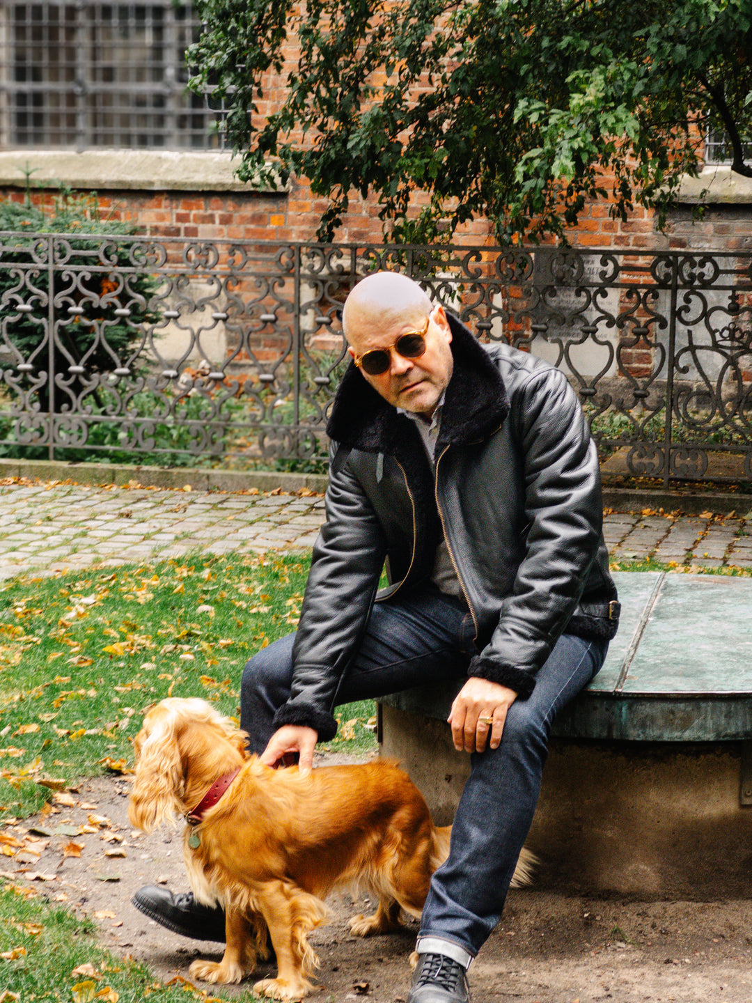 Ilian, 69 cm. - krave - lam crackle - mand - sort