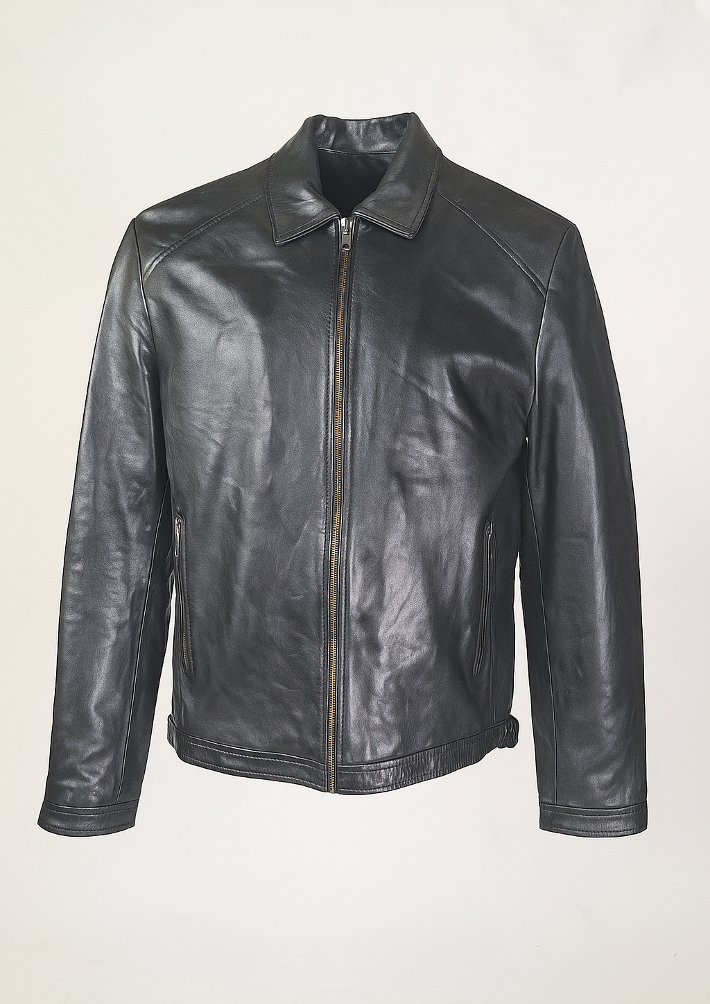 Ivar, 65 cm. - Lammepolsk nappalæder -Mand - Sort