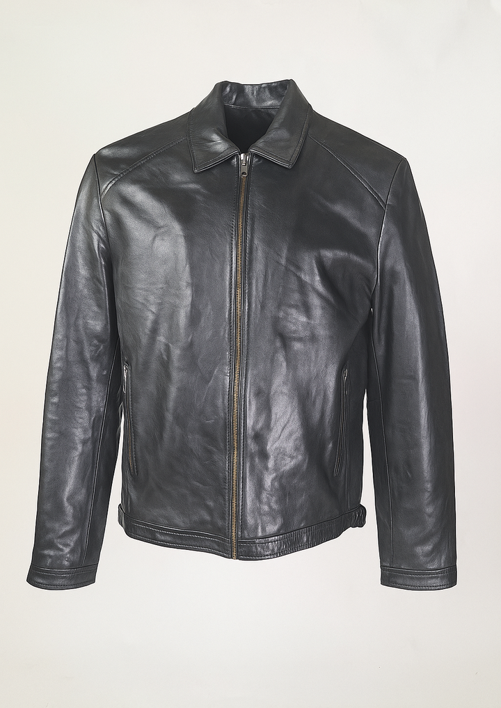 Ivar, 65 cm. - Lammepolsk nappalæder -Mand - Sort