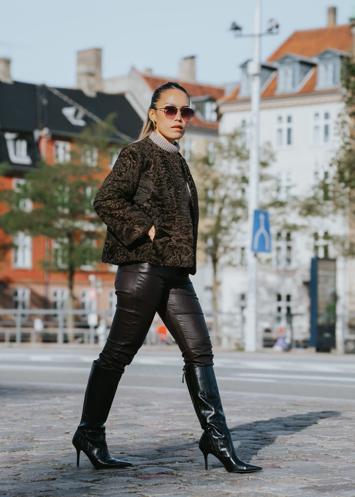 Konstantinou Monroe, 56 cm. - Persian Lamb - Women - Brown