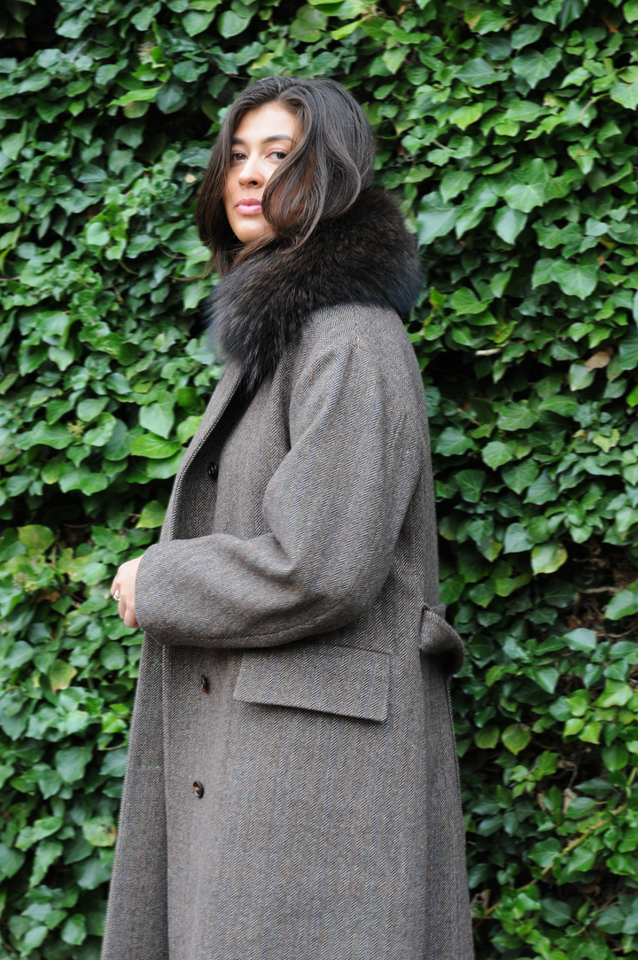 Hazal, 115 cm. - Collar - Wool - Women - Brown