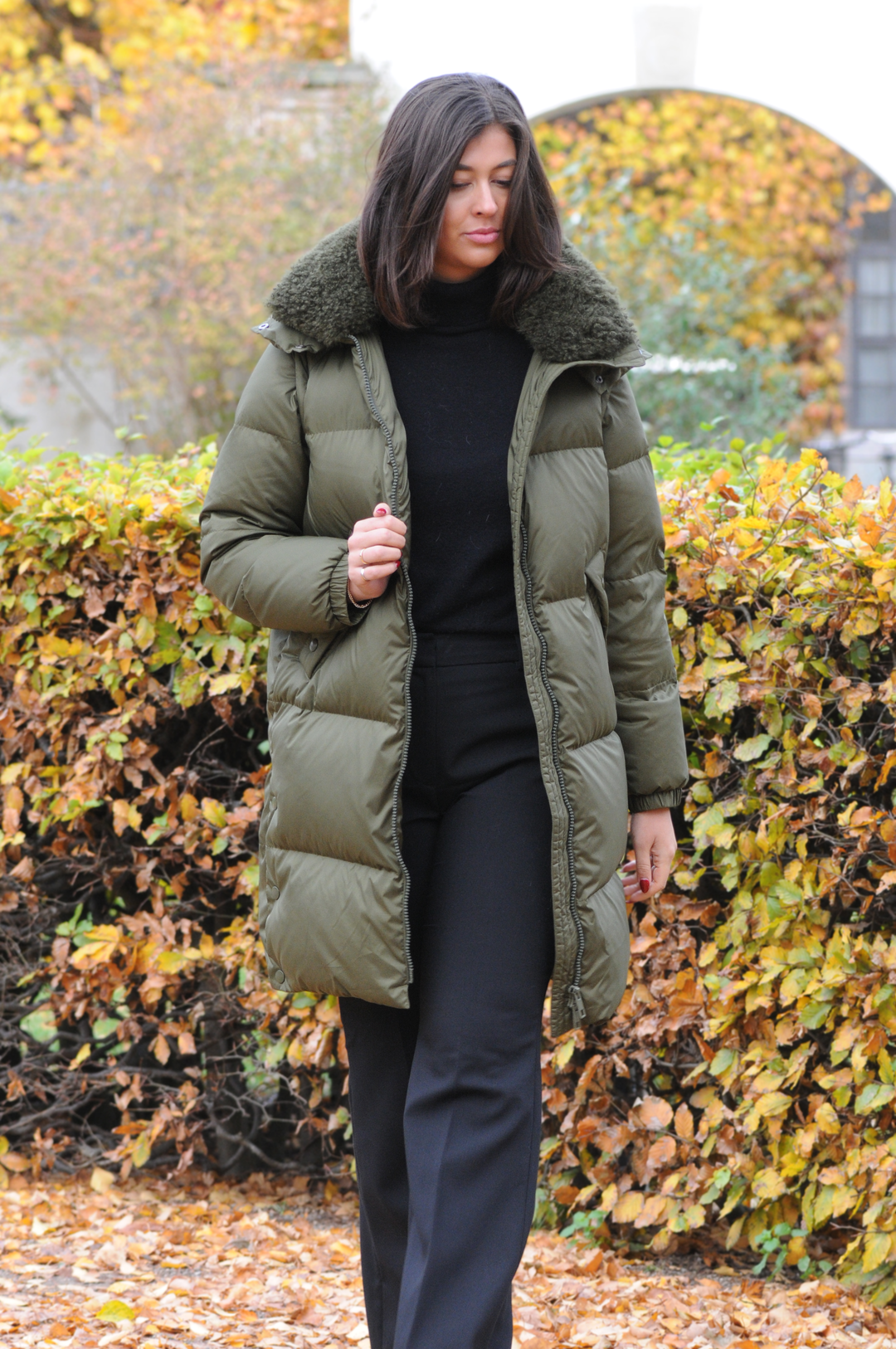 Heather, 98 cm. - Down jacket/vest - Women - Army Green