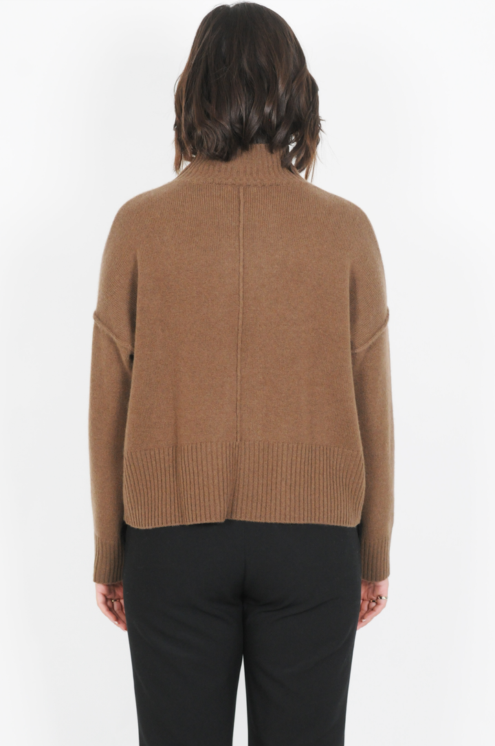 SY-23080 Sweater - 100% Cashmere - Woman -  Dark Brown
