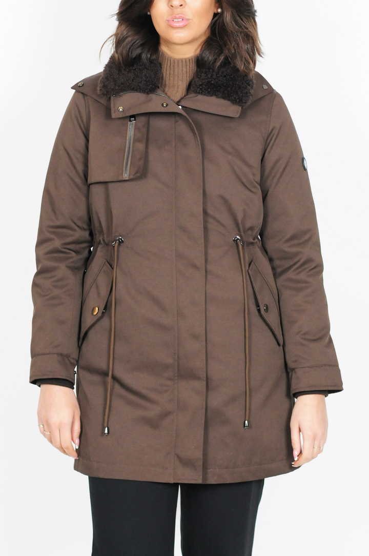 Haguenau, 87 cm. - Textile jacket - Women - Brown