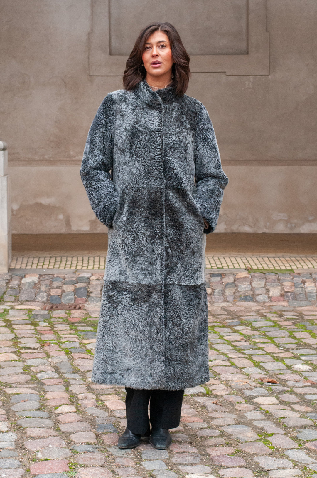 Innocente, 125 cm. - Rulam frakke vendbar - Kvinder - Sort