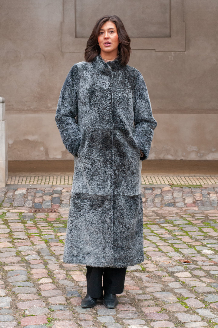 Innocente, 125 cm. - Rulam frakke vendbar - Kvinder - Sort