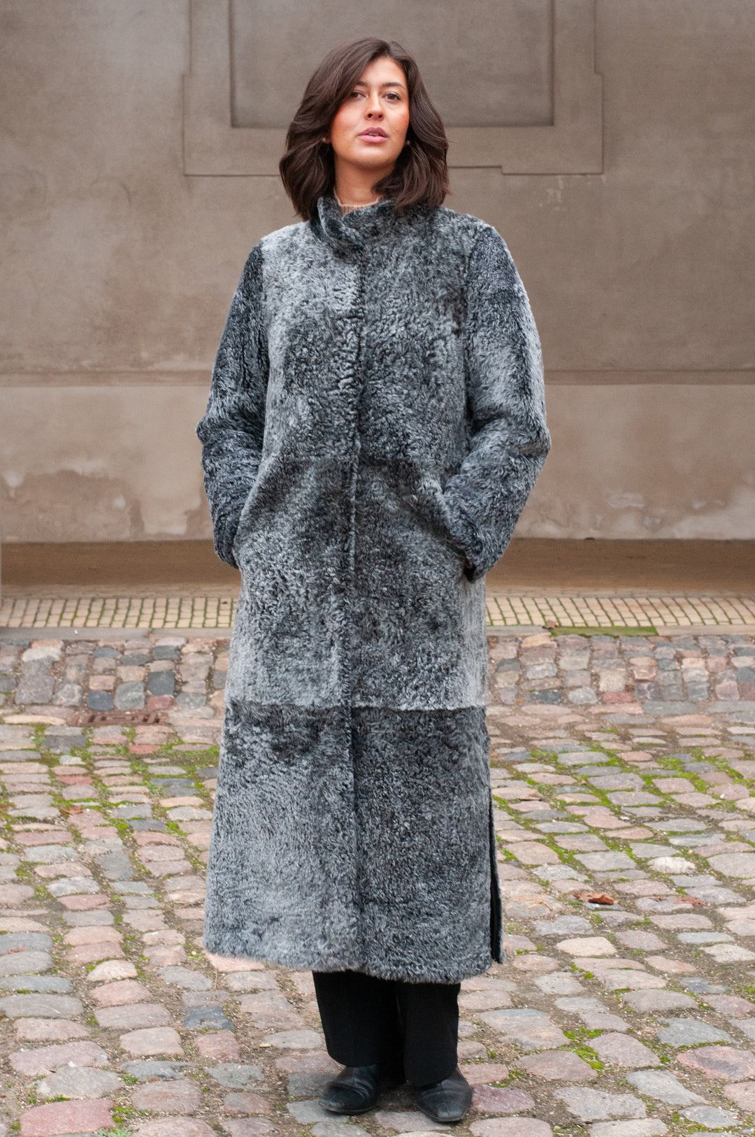 Innocente, 125 cm. - Rulam frakke vendbar - Kvinder - Sort